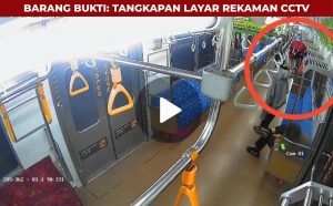 Aksi Pencurian Barang Penumpang KRL Bekasi Viral Di Medsos